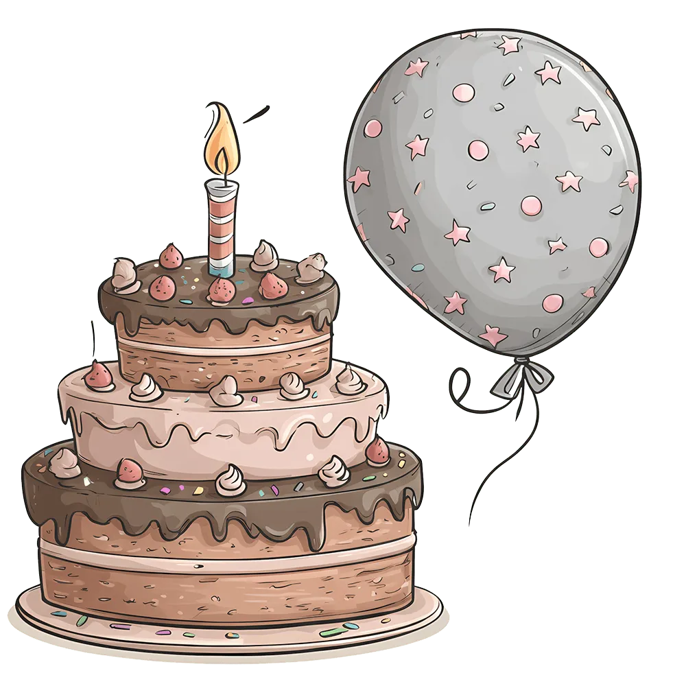 Birthday and anniversary animation background